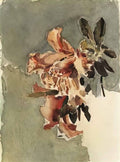 Mikhail Vrubel red azaleas Art A4 Photo Print