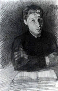 Mikhail Vrubel self portrait 1880 Art A4 Photo Print