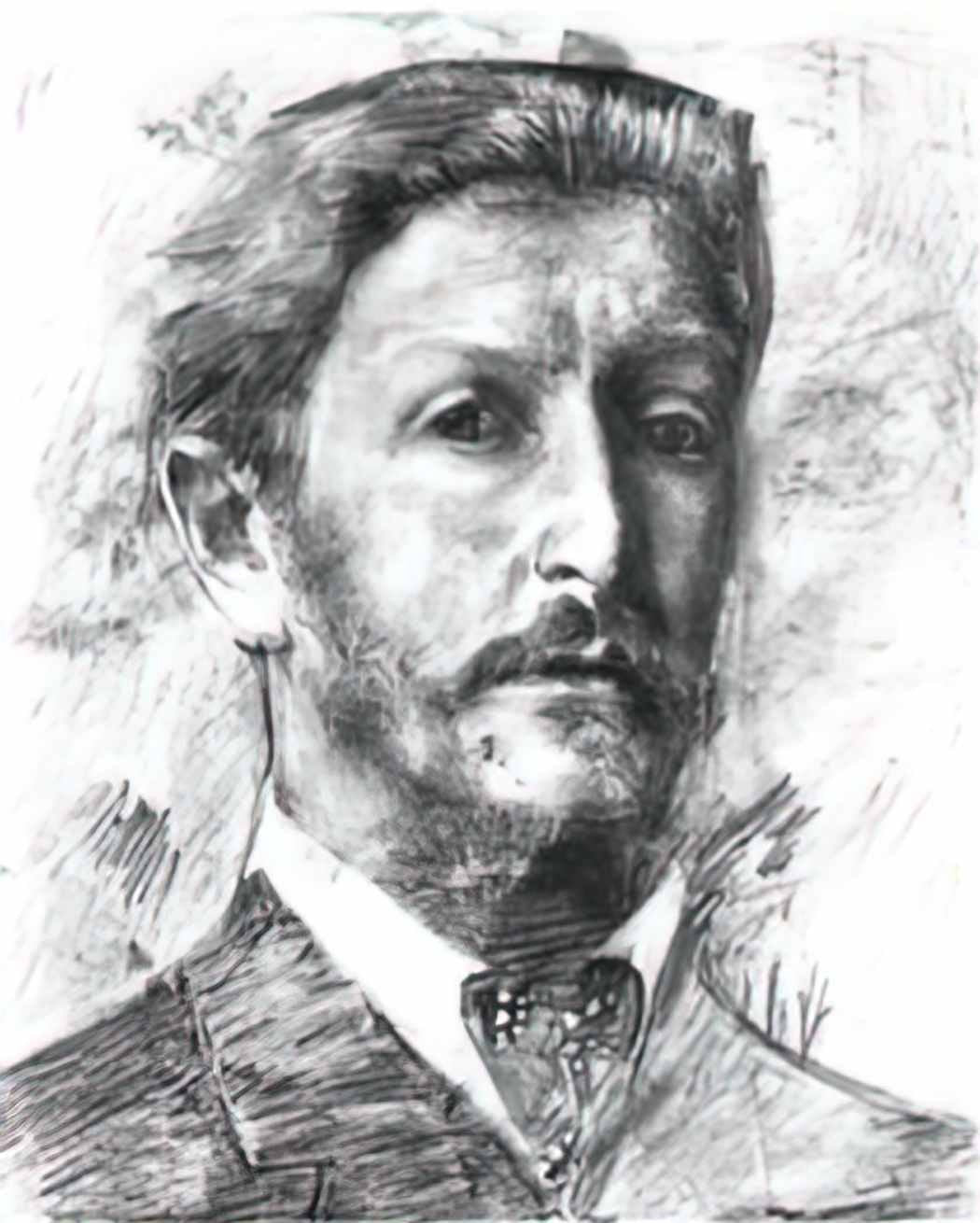 Mikhail Vrubel self portrait 1904 Art A4 Photo Print