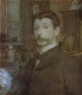 Mikhail Vrubel self portrait 1905 Art A4 Photo Print