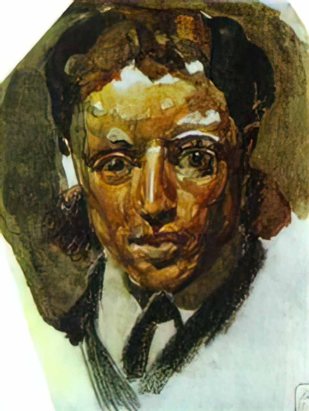 Mikhail Vrubel self portrait Art A4 Photo Print