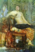 Mikhail Vrubel sitter in the renaissance setting 1883 Art A4 Photo Print