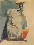 Mikhail Vrubel still life plaster mask horn of chandelier 1885 Art A4 Photo Print