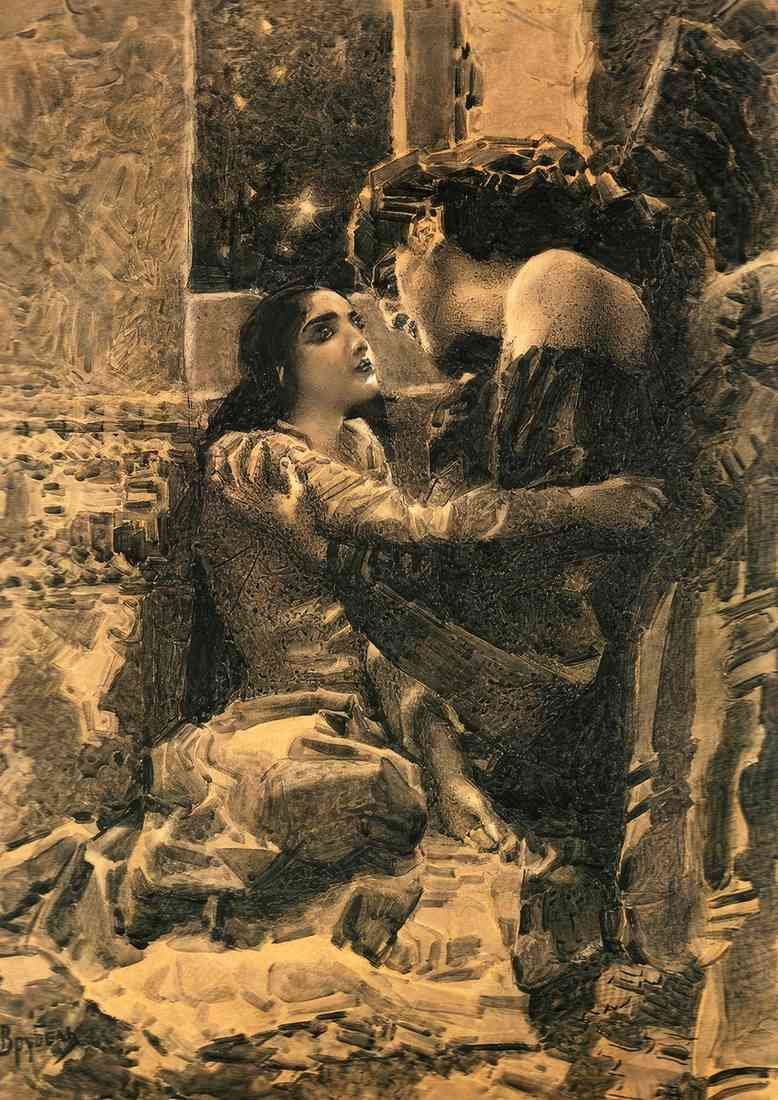 Mikhail Vrubel tamara and demon 1891 2 A4 Photo Print