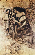 Mikhail Vrubel tamara and demon 1891 Art A4 Photo Print