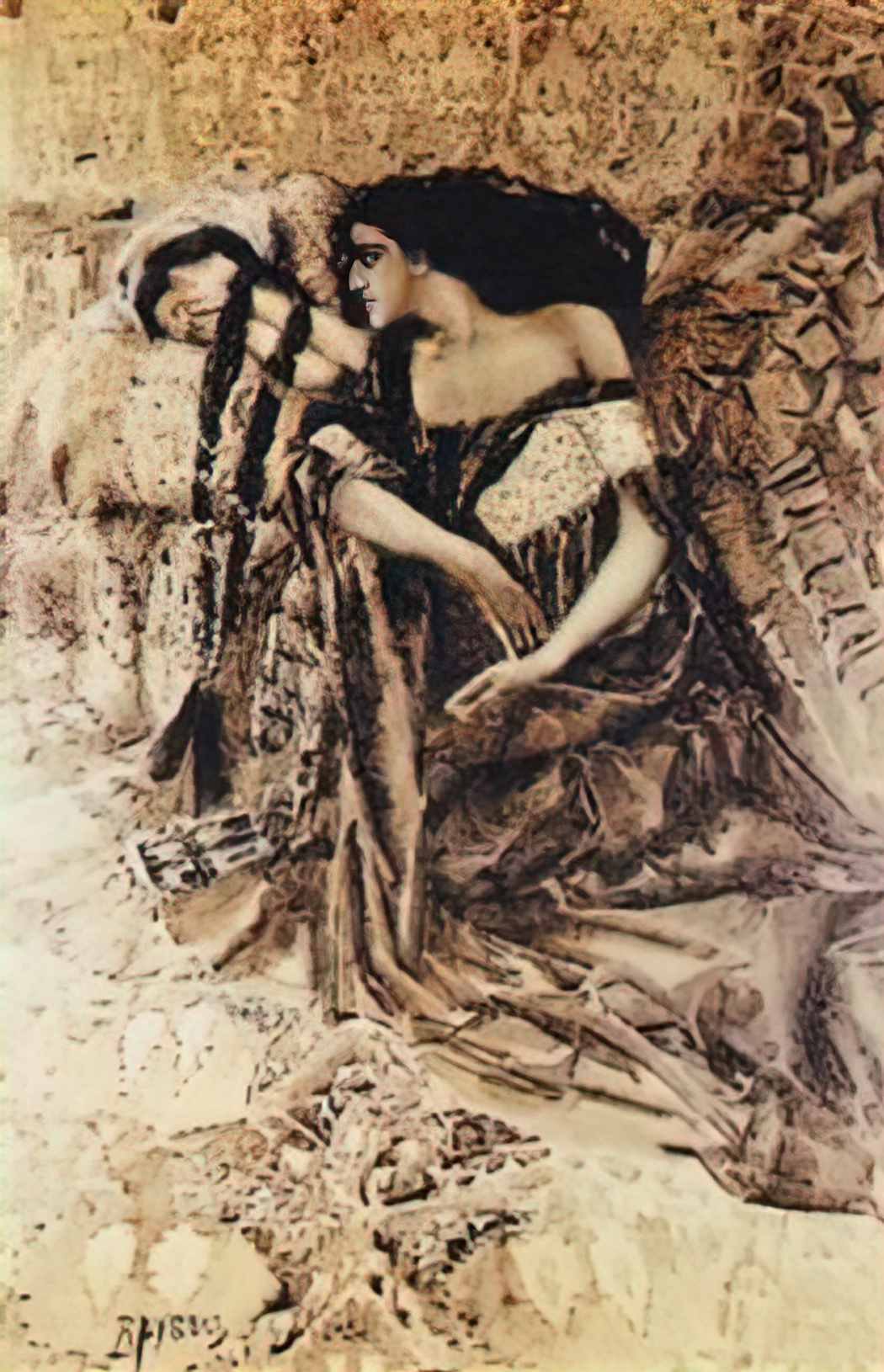Mikhail Vrubel tamara and demon 1891 Art A4 Photo Print