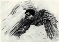 Mikhail Vrubel the flying demon Art A4 Photo Print