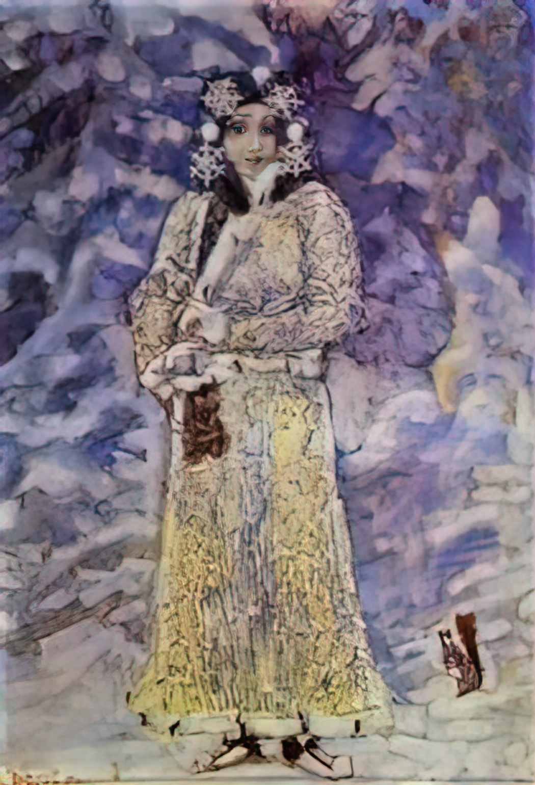 Mikhail Vrubel the snow maiden Art A4 Photo Print