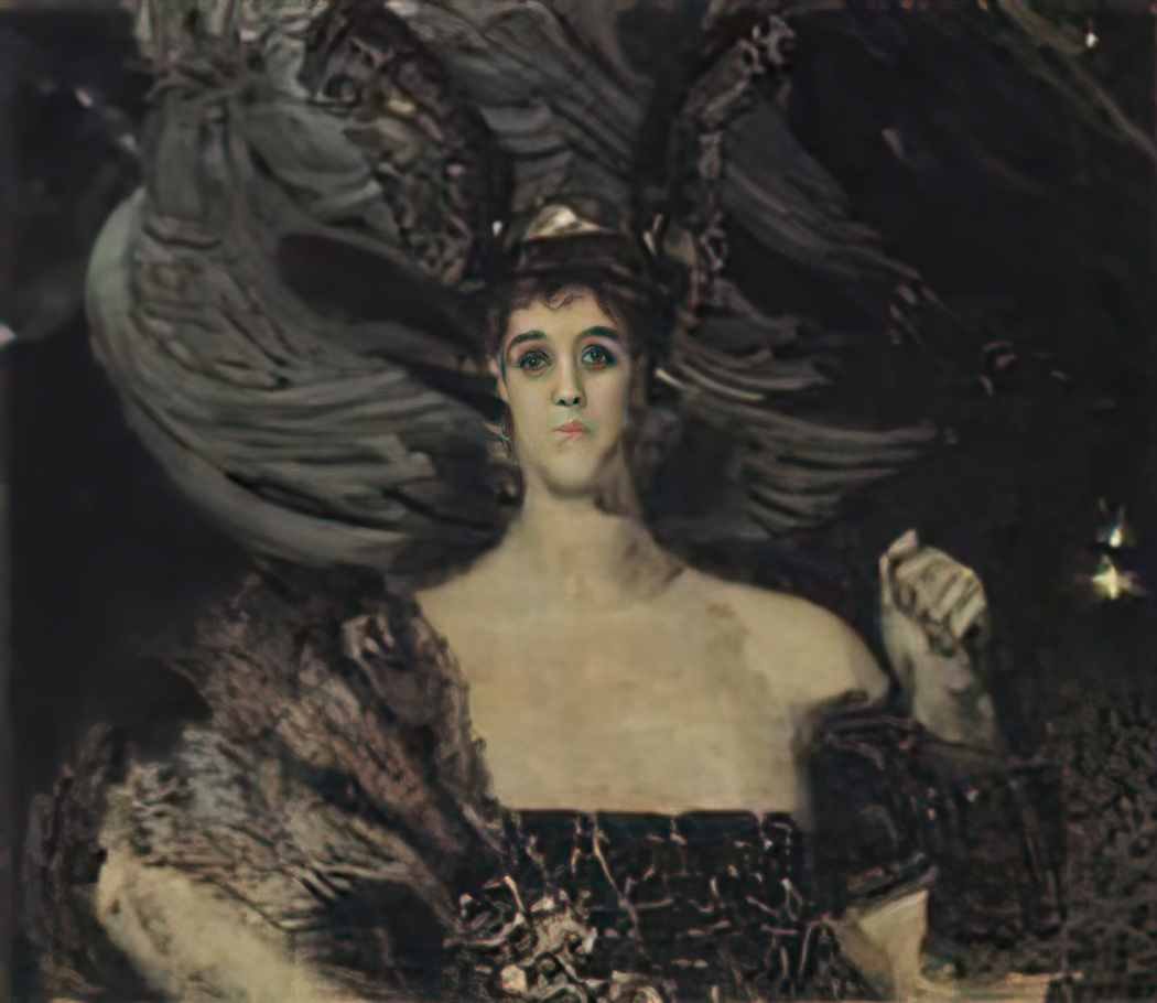 Mikhail Vrubel valkyr 1899 Art A4 Photo Print