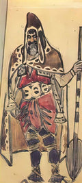 Mikhail Vrubel viking merchant costume design for the opera sadko 189 Art A4 Photo Print