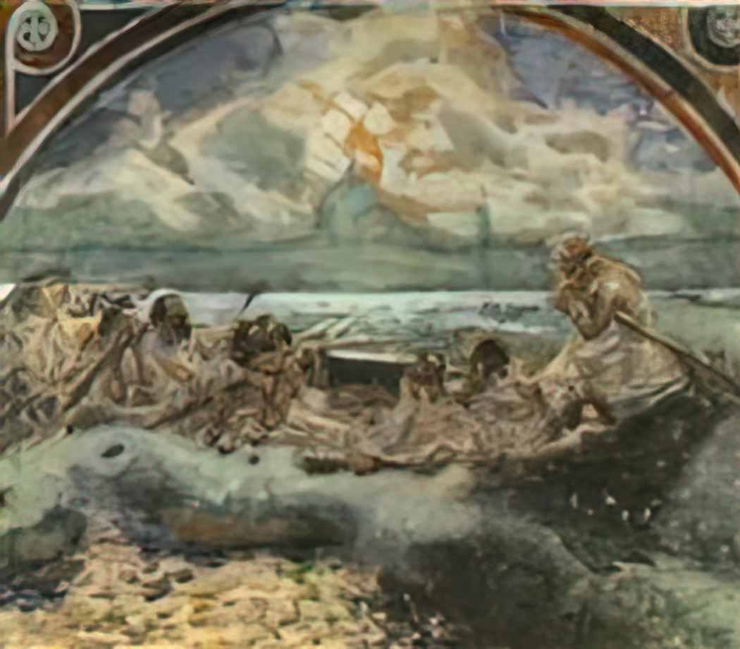 Mikhail Vrubel walking on water 1891 Art A4 Photo Print