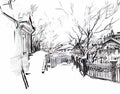Mikhail Vrubel yard at winter Art A4 Photo Print