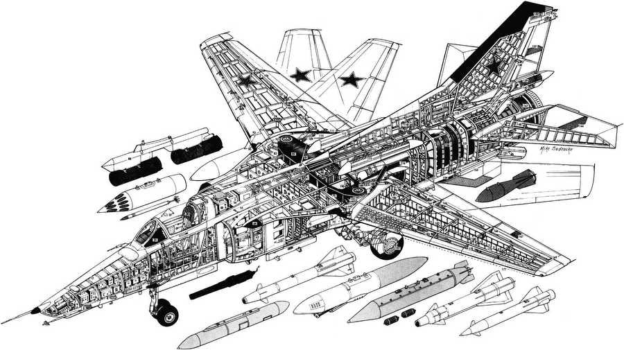 Mikoyan MiG 27 cutaway A4 Photo Print