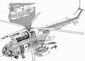 Mil Mi 8 cutaway A4 Photo Print