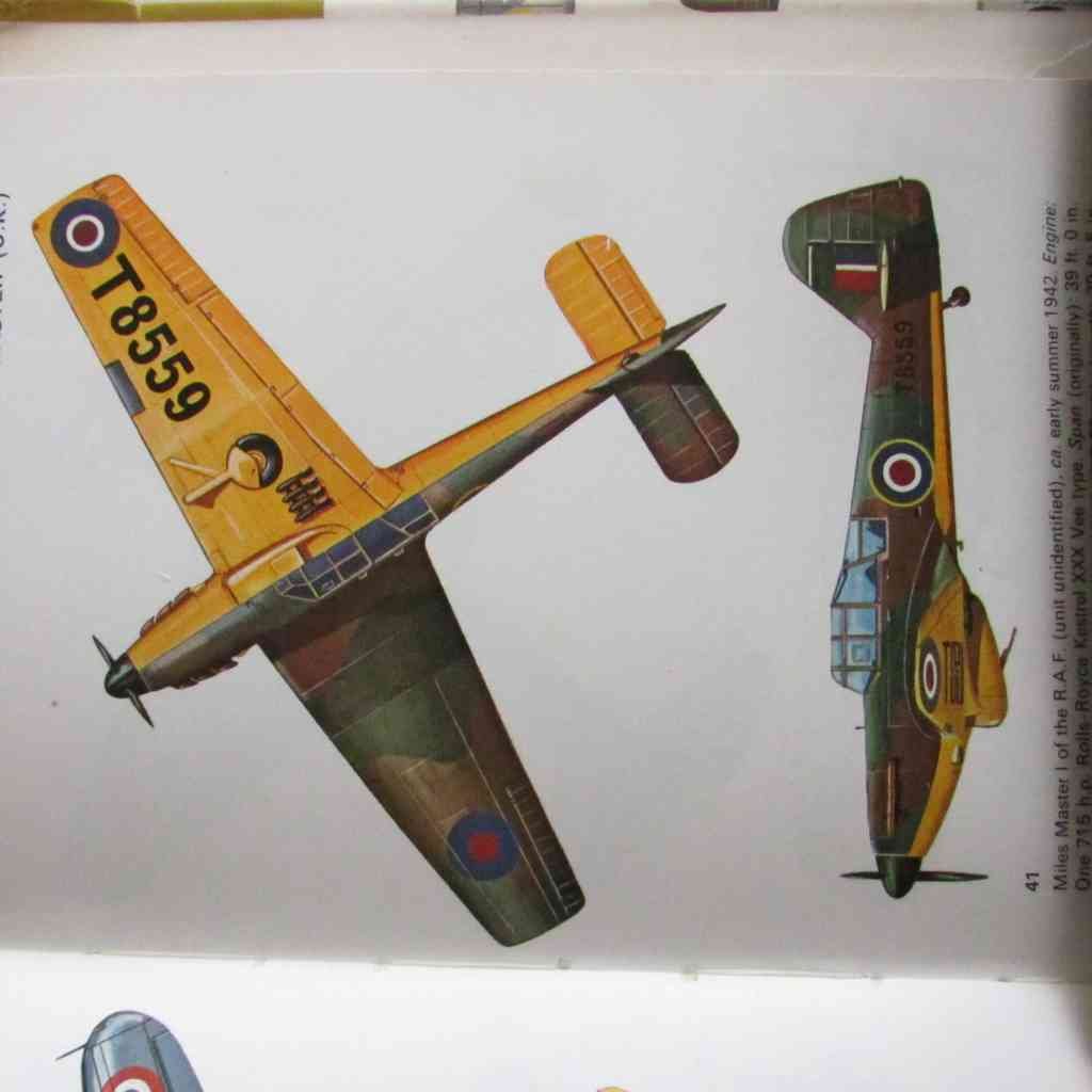 Miles Master I UK 1942 A4 Photo Print