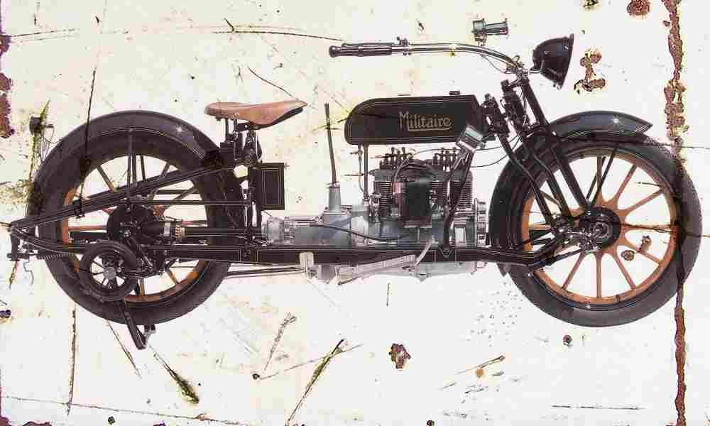 Militaire 1915 Aged Vintage A4 Photo Print