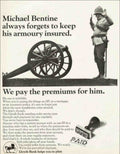 Military Artillery Bentine Vintage Retro Advert Poster A4 Photo Print