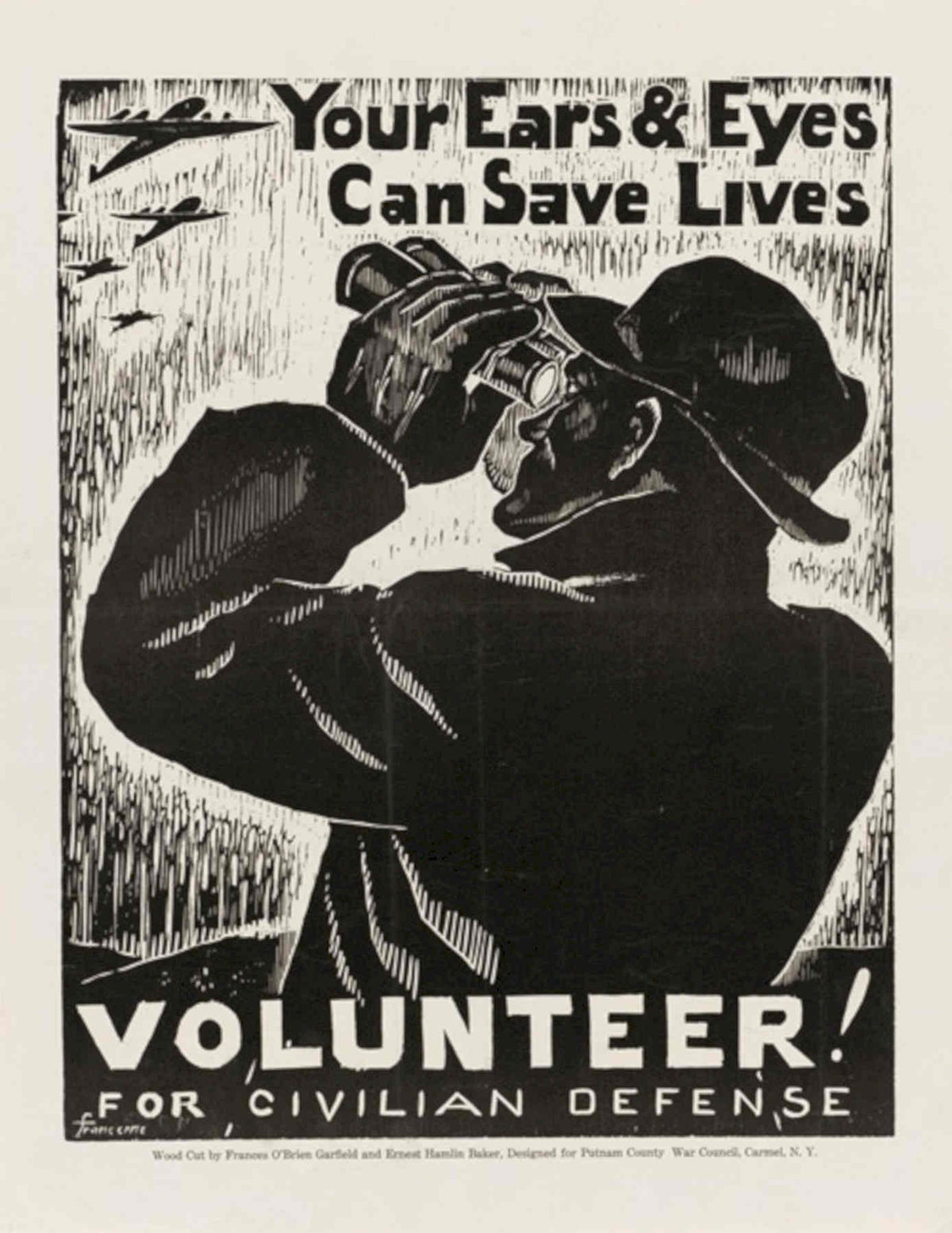 Military Defense Poster American World War II Advert Poster