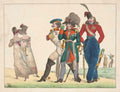 Military Evening Wear GB Cartoon Vintage Retro Advert Poster