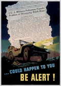 Military Police Reich American World War II Advert Poster