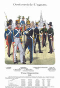 Military Uniforms 1045 Vintage War A4 Photo Print