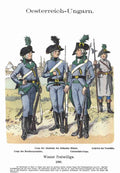 Military Uniforms 1060 Vintage War A4 Photo Print