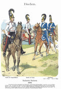 Military Uniforms 1090 Vintage War A4 Photo Print