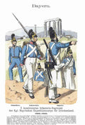 Military Uniforms 1133 Vintage War A4 Photo Print