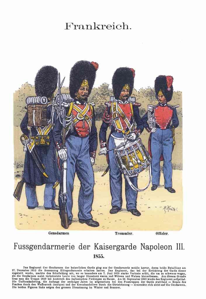 Military Uniforms 2113 Vintage War A4 Photo Print