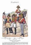 Military Uniforms 2175 Vintage War A4 Photo Print