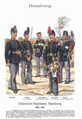 Military Uniforms 3010 Vintage War A4 Photo Print