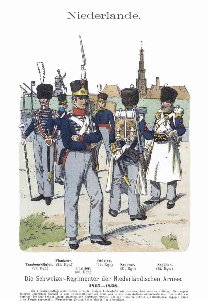 Military Uniforms 4066 Vintage War A4 Photo Print