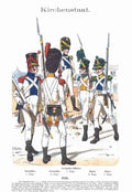 Military Uniforms 4105 Vintage War A4 Photo Print