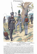 Military Uniforms 5024 Vintage War A4 Photo Print