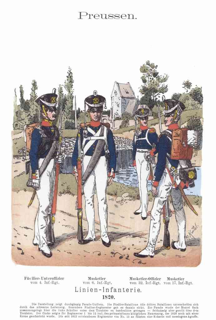 Military Uniforms 5076 Vintage War A4 Photo Print