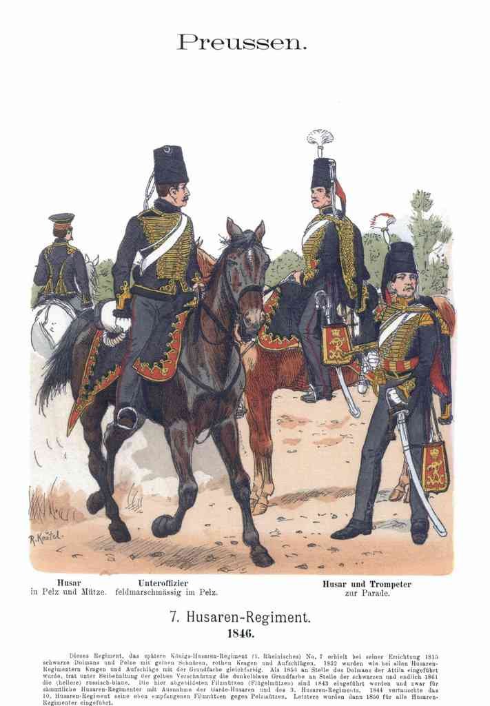 Military Uniforms 5081 Vintage War A4 Photo Print