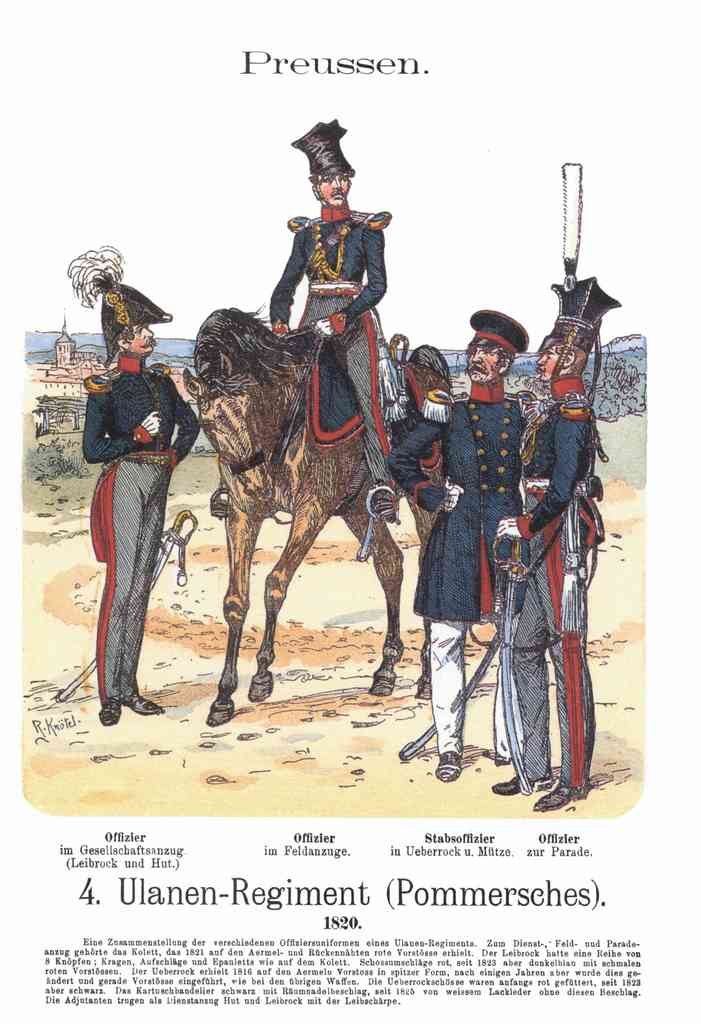 Military Uniforms 5145 Vintage War A4 Photo Print