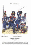 Military Uniforms 6008 Vintage War A4 Photo Print