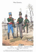 Military Uniforms 6049 Vintage War A4 Photo Print