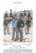 Military Uniforms 6058 Vintage War A4 Photo Print