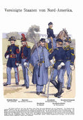Military Uniforms 6164 Vintage War A4 Photo Print