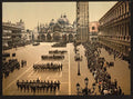 Military review in St Marks Place Venice Vintage A4 Photo Print