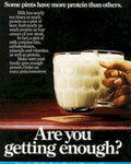 Milk Glass Table Vintage Retro Advert Poster A4 Photo Print