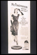 Milk Magnesia Relief 1940s Vintage Retro Advert Poster