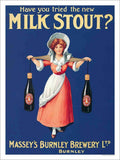 Milk Stout Beer 1900s Vintage Retro Advert Poster A4 Photo Print