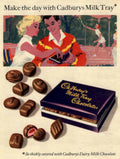Milk Tray Tennis 1950s Vintage Retro Advert Poster