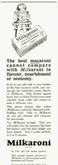 Milkaroni Cookies Quaker Vintage Retro Advert Poster A4 Photo Print