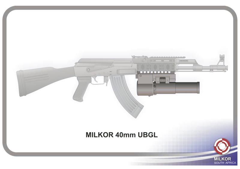 Milkor 40mm Under Barrel Grenade Launcher A4 Photo Print