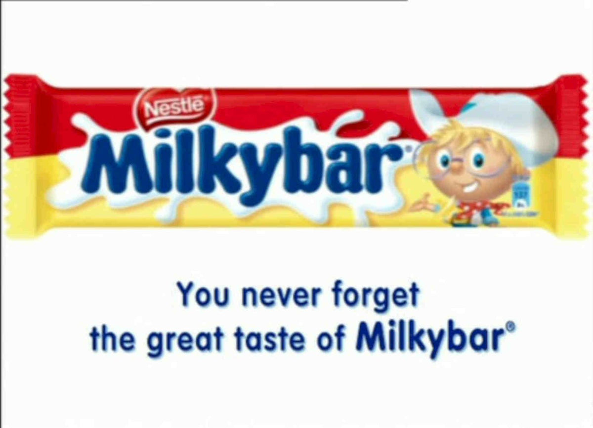 Milkybar Chocolate Bar Vintage Retro Advert Poster A4 Photo Print