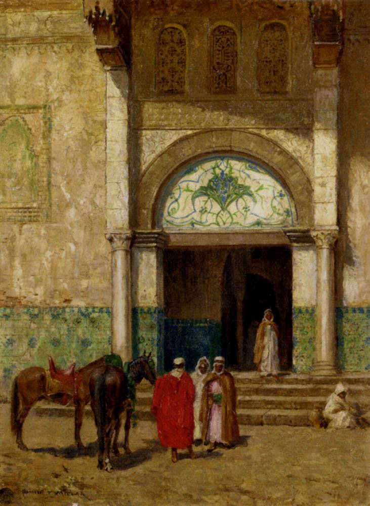 Millar Addison Thomas A Rest Outside A Mosque Art A4 Photo Print